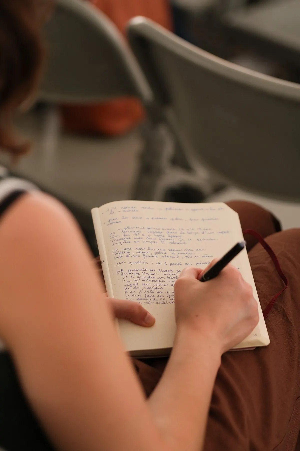 Un carnet pour garder trace des rencontres du Festival · 2026 · © Thibaud Epeche