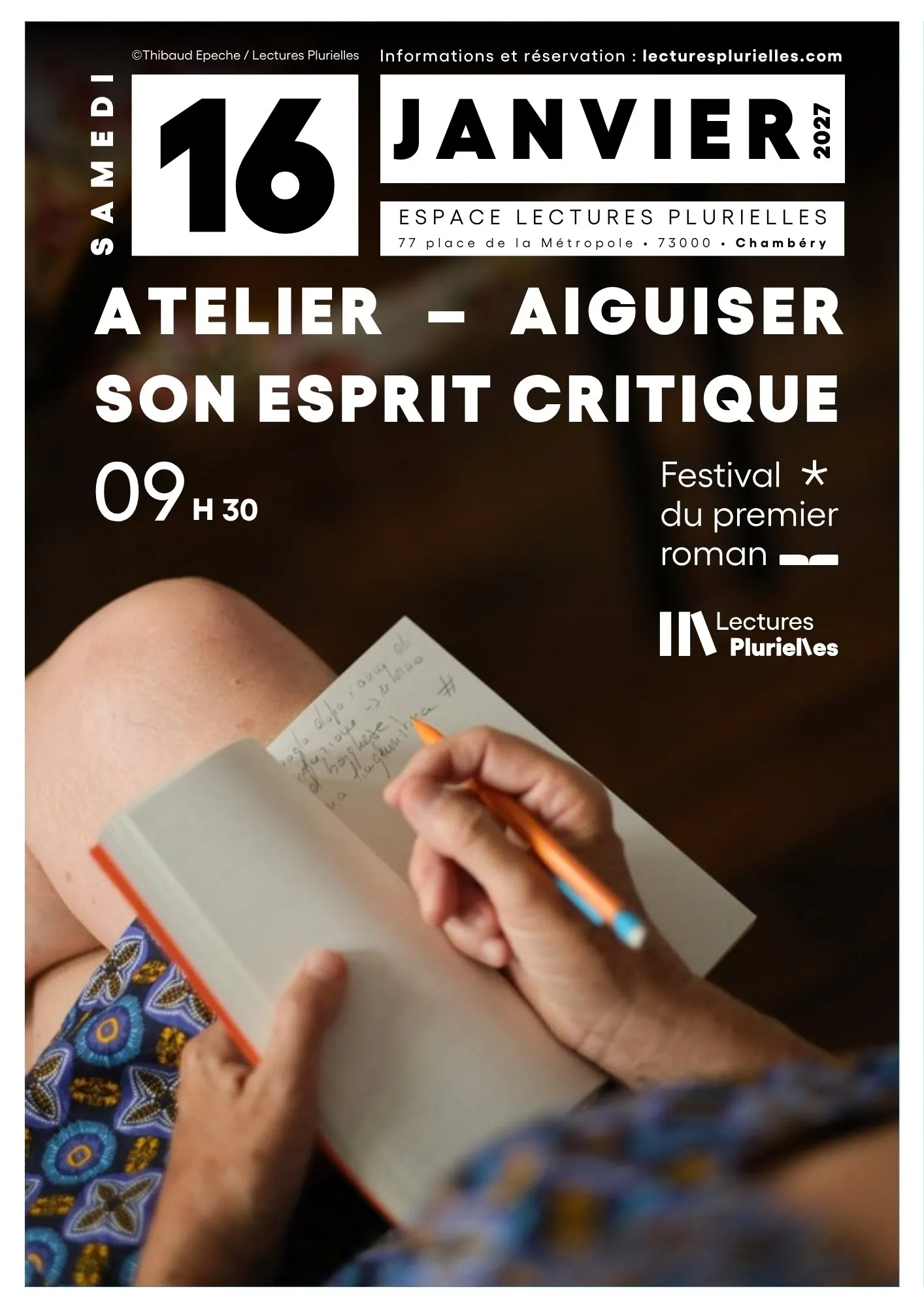 Affiche : Atelier — aiguiser l'esprit critique